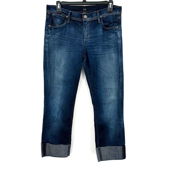 Citizens of Humanity Size 29 Jeans Blue Dark Wash Rolled Cuff‎ Casual Denim - Picture 1 of 8